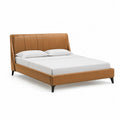 Polsterbett Doppelbett 160 x 200 cm PU-Kunstleder Rechteckig Cognac